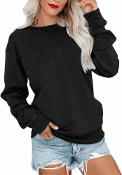 🌟 VIGVAN Damen Sweatshirt Pullover - Herbst Winter Casual Langarmshirt