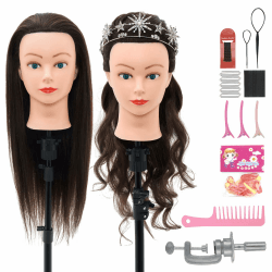 🌟 Super Deal! Frisierkopf zum Frisieren mit 60% Echthaar 🌟