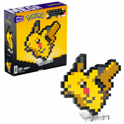 MEGA Pokémon Pikachu - Zusammenbaubare Pixel Art Figur mit Retro-Look