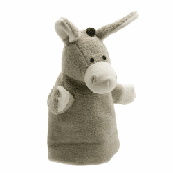 🦄🎁 Süße Seit 1999 Grauer Esel Handpuppe für Kinder ab 0 Monate 🎉🐘