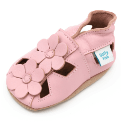 🌸 Dotty Fish Unisex Baby Weichem Leder mit Blumen Sandale 🌸