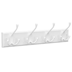 🧥👜 SONGMICS Wandgarderobe mit Dreifach-Haken aus Metall in wolkenweiß - Angebot