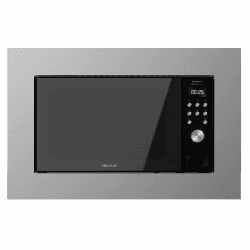 🔥 Digitale Einbau-Mikrowelle (700 W, Steel-Black) - 20 l, 6 Leistungsstufen 🔥
