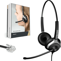 🎧 GEQUDIO Headset für Unify Telefone - leicht & stabil - inkl. RJ Kabel