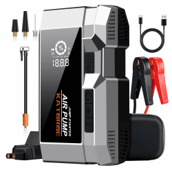 🚗💥 Auto Starthilfe Powerbank, 4000A Spitze Starthilfe, Supersafe 12V Booster Auto Starthilfe