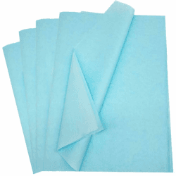 40 Blatt Geschenkpapier Seidenpapier, Hellblau 50x75 cm 🎁🌸
