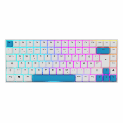 Sharkoon Skiller SGK50 S3 PBT Weiß, RGB Gaming Keyboard, Gateron G PRO 3.0 Yellow, 75% Layout 🦈🌈