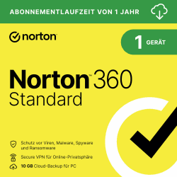 Norton 360 Standard 2025 | 1 Gerät | 1 Jahr 🛡️🔒