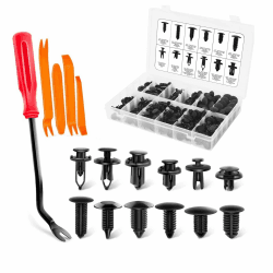 🚗 ROSYLEVE Auto Befestigung Clips Set 🛠️ Universal kfz werkzeug 🧰 240 Stück Automobil-Drucktyp-Halterungssatz