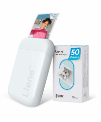 📸 Liene Pearl K100 Mini Fotodrucker für Smartphone - Sofortbilddrucker mit Zink-Fotopapier 🌟