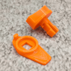 🔥 ULEIVA Drehriegel Set Orange für Audi Warndreieck A4 B6 B7 & A6 C5 4B 🔥