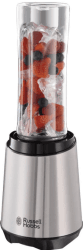 Russell Hobbs Mixer - Standmixer & Smoothie Maker to go [23.500 U/min Power-Motor] inkl. 1x Mixbehälter 600ml (BPA-frei, spülmaschinen- & bruchfest inkl. Deckel) Zerkleinerer, Edelstahl, 23472-56