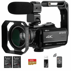 ORDRO 4K Camcorder Vlogging-Kamera für YouTube 🎥🌟