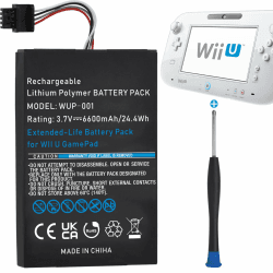🎮 Uwayor Ersatzakku Akku WUP-001 für Wii U Gamepad, 6600mAh 3.7V