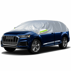 🚗 CICMOD Halbgarage Auto | Winter Autoabdeckung für EIS Sonne Staub Schutz | Universal SUV Abdeckplane | Bis zu 500 cm