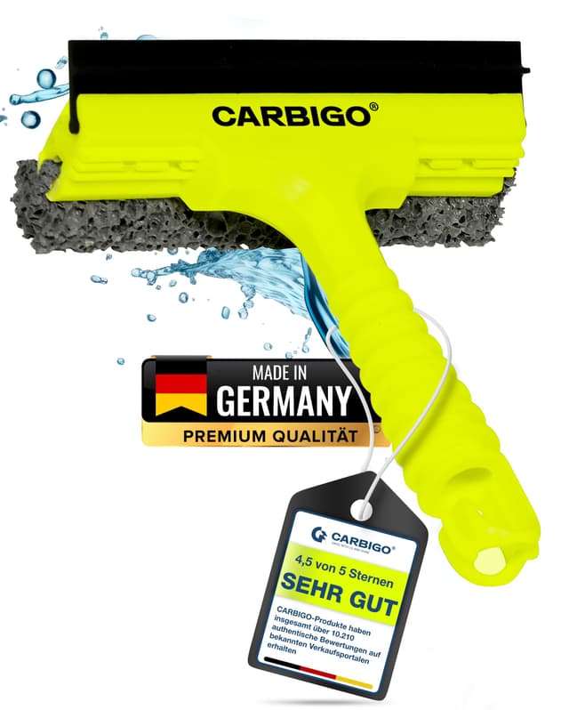 🚗 Carbigo Scheibenabzieher Auto mit Eiskratzer | 2-in-1 Abzieher Auto 🌨️ | Auto Winter Zubehör