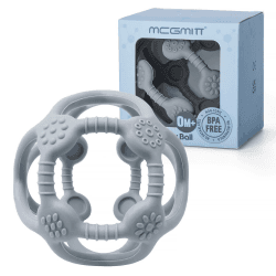 👶🏼🔵 Silikon Baby Ball Beißring | BPA-frei Greifspielzeug | Weich & Flexibel | Baby Spielzeug ab 6 Monate