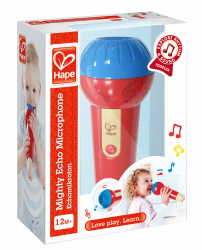 🎤 Hape Echomikrofon | Batterieloses Stimmverstärker-Mikrofon für Kinder ab 1 Jahr 🎶