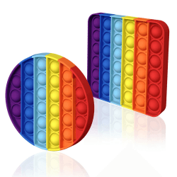 HOUT® 2Pcs Poppit Pop Fidget It Toy Set 🌈 - Bubble Popet Antistress Spielzeug | Figetttoys