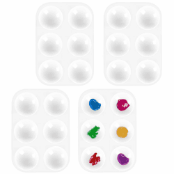 10 Stück Mischpalette, Kunststoffpaletten für Aquarell Malen 🎨 - Sonderangebot!