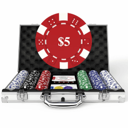 🃏🎲 HEITOK Pokerkoffer Pokerset Profi mit 300 Glücksspielchips und Aluminiumkoffer 🎰🃏