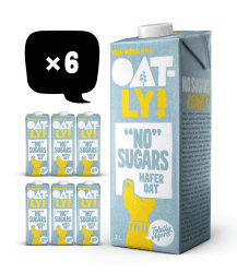 🌿 Oatly Haferdrink 'No Sugar' - Packung mit 6 (6 x 1 Liter) 🥛✨