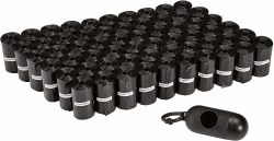 🐶 Amazon Basics Hundekotbeutel: 900 Beutel (60x15) Schwarz