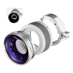 NEEWER Weitwinkelobjektiv für Sony ZV1 📸 2 in 1 18mm HD Weitwinkel und 10 Fach Makro 🔍
