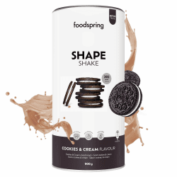 foodspring Shape Shake Cookies & Cream – Vollwertiger Mahlzeitenersatz-Shake zur Gewichtskontrolle 🍪🥛
