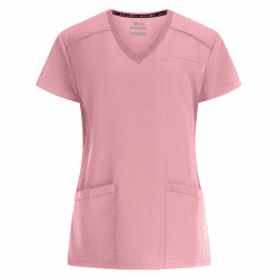 B-well Julia Kasacks Damen Pflege Kasacks Altenpflege Damen Kasack Damen Berufskleidung Kurzarm V-Ausschnitt Anti-Falten mit Elasthan M Mauve
