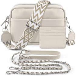 BROTOU Damen Umhängetasche aus echtem Leder 👜