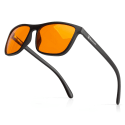 🔥 Bloomoak 99% Blaulicht-blockierende Brille - Gaming-Brille - blendfrei - Anti-Ermüdung - Orange