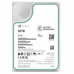 🚀 Seagate Exos 28TB Interne Server Festplatte ST28000NM000C 3,5 Zoll HDD SATA 6Gb/s 7200RPM 512MB Cache (Generalüberholt) 🛡️