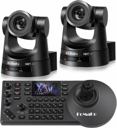 FoMaKo NDI PTZ Kameras Set 30x Optischer Zoom KI-Tracking 🎥🔊
