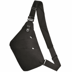 OSOCE Umhängetaschen Herren Schwarz 1.0 S - Wasserdichte Mini Bauchtasche mit Großer Kapazität
