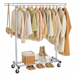 👗 SONGMICS Kleiderständer auf Rollen: Schwerlast-Garderobenständer 🛒