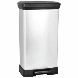 Angebot: Curver Deco Bin Metalics 240643 Mülleimer 50 l 🗑️🌟