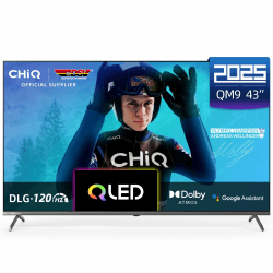 📺 CHIQ U43QM9G Fernseher 43 Zoll (108 cm) | 4K UHD, QLED, HDR10, Google TV 🌈🔊