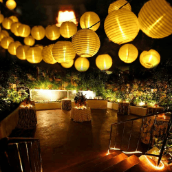 Qedertek Solar Lichterkette Lampion Außen 6 Meter 30 LED Laternen 🌟