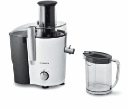 🍏🍊🥕 Bosch Entsafter VitaJuice 2 MES25A0 - Extragroßer Einfüllschacht, 700 W, weiß/anthrazit
