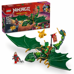 LEGO NINJAGO Lloyds grüner Walddrache - Spielzeug Drache mit 2 Minifiguren 🐉🏰