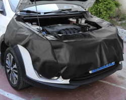 🚗 Rupse Kotflügelschoner Matratze 3 Stück, Kotflügel Schoner Matte Magnetisch Kupplung Autoreparatur Kotflügel Schutzblech für Schutz Reinigung Auto allgemein,135X 65 cm Schwarz M