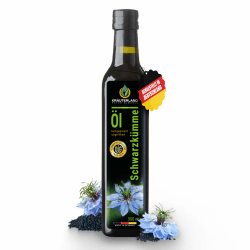 🌿 Kräuterland Schwarzkümmelöl 500ml | Naturrein & Vegan | Omega 3-6-9 | Kaltgepresst 🌿