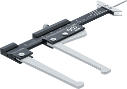 🔧 Super Angebot! BGS 8689 | Bremsscheiben-Messschieberund Reifenprofil-Messlehre | 60 mm | 2-IN-1 🔥