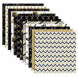 Vorteilspaket: 24 Blatt Neues Jahr Scrapbook Papier 🎨🎉