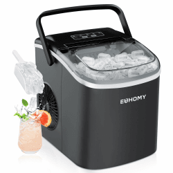 🧊🎉 EUHOMY Eiswürfelmaschine: Schnelle Eiszubereitung und Tragbarer Griff 🎉🧊