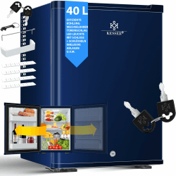 🌟 KESSER® Mini Kühlschrank 40L Navyblau 🌟