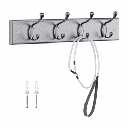 🧥👜🧤 LaFleurs Garderobenhaken Holz - Moderne Garderobenleiste mit 4 Haken