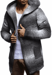 Leif Nelson Herren Strickjacke mit Kapuze & Reißverschluss 😎🧥