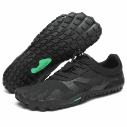 SAGUARO Herren Damen Barfußschuhe 🌿 - Atmungsaktiv & rutschfest - Gr.35-48 EU 42 EU Vanta Schwarz